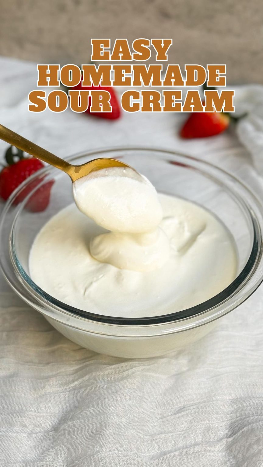 Easy Homemade Sour Cream 9am Chef