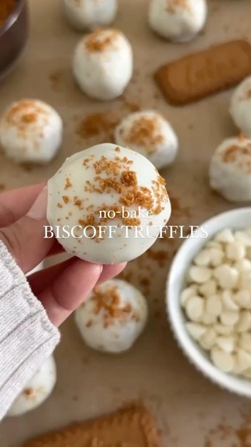 No-Bake Biscoff Truffles – 9am Chef