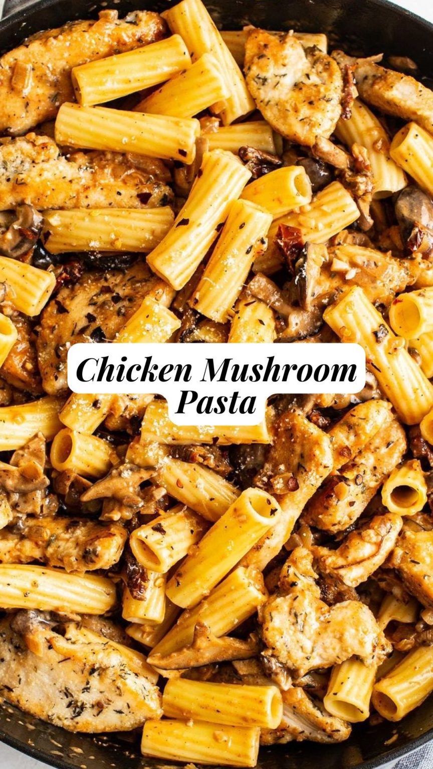 Chicken Mushroom Pasta - 9am Chef