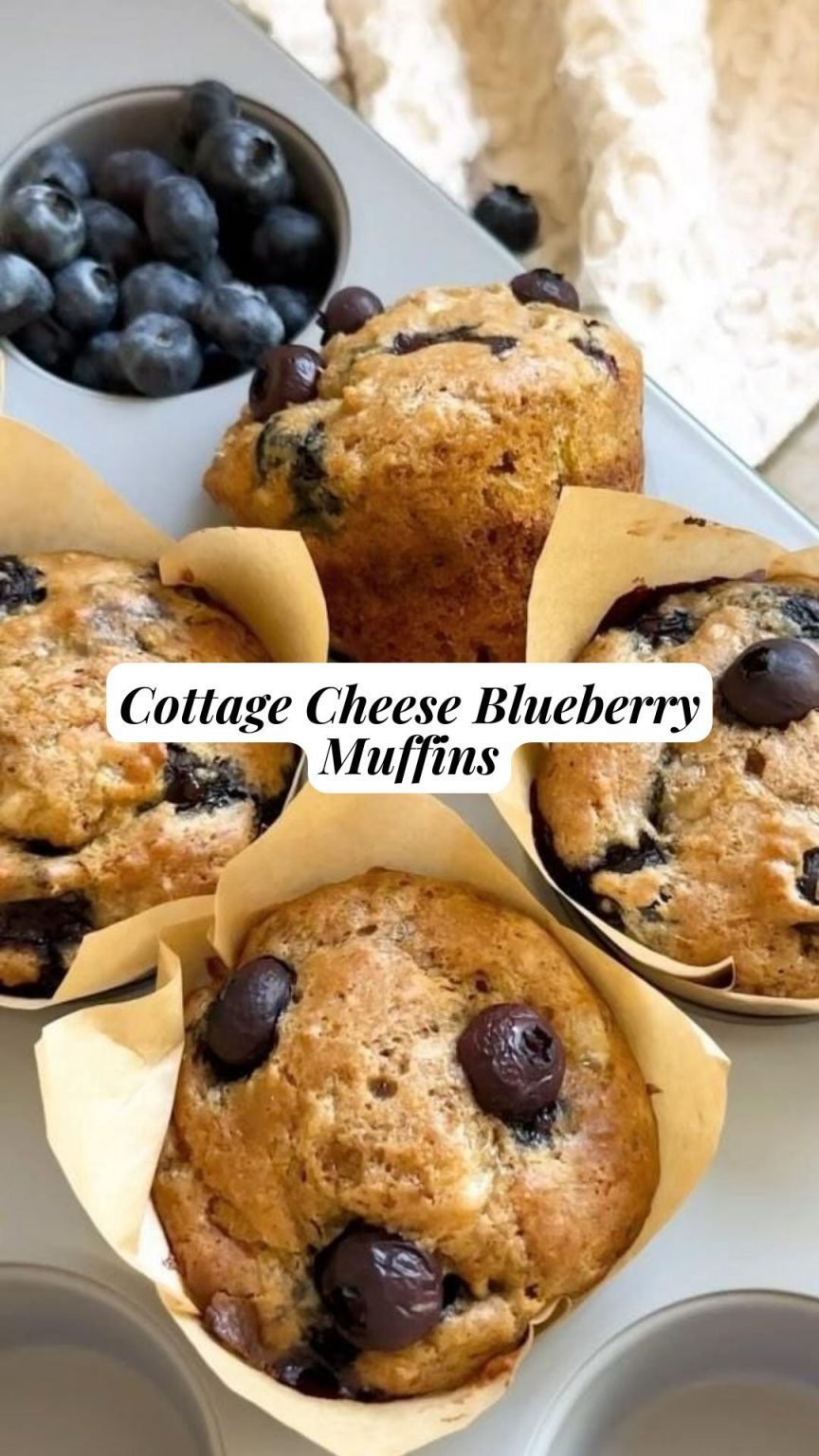 Cottage Cheese Blueberry Muffins 9am Chef
