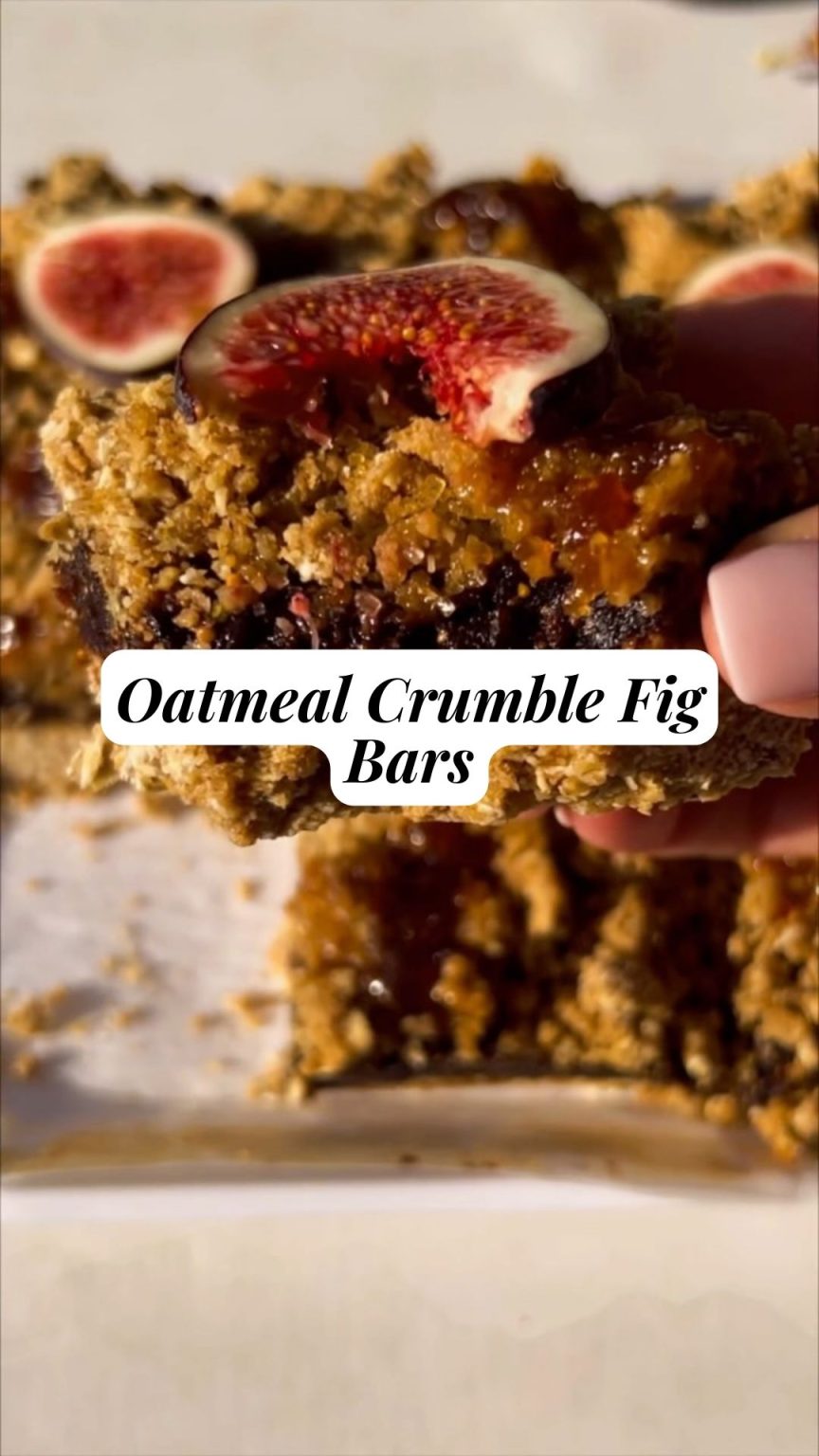 Oatmeal Crumble Fig Bars 9am Chef