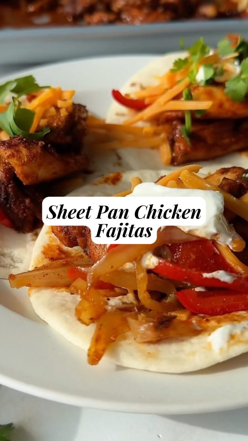 Sheet Pan Chicken Fajitas 9am Chef