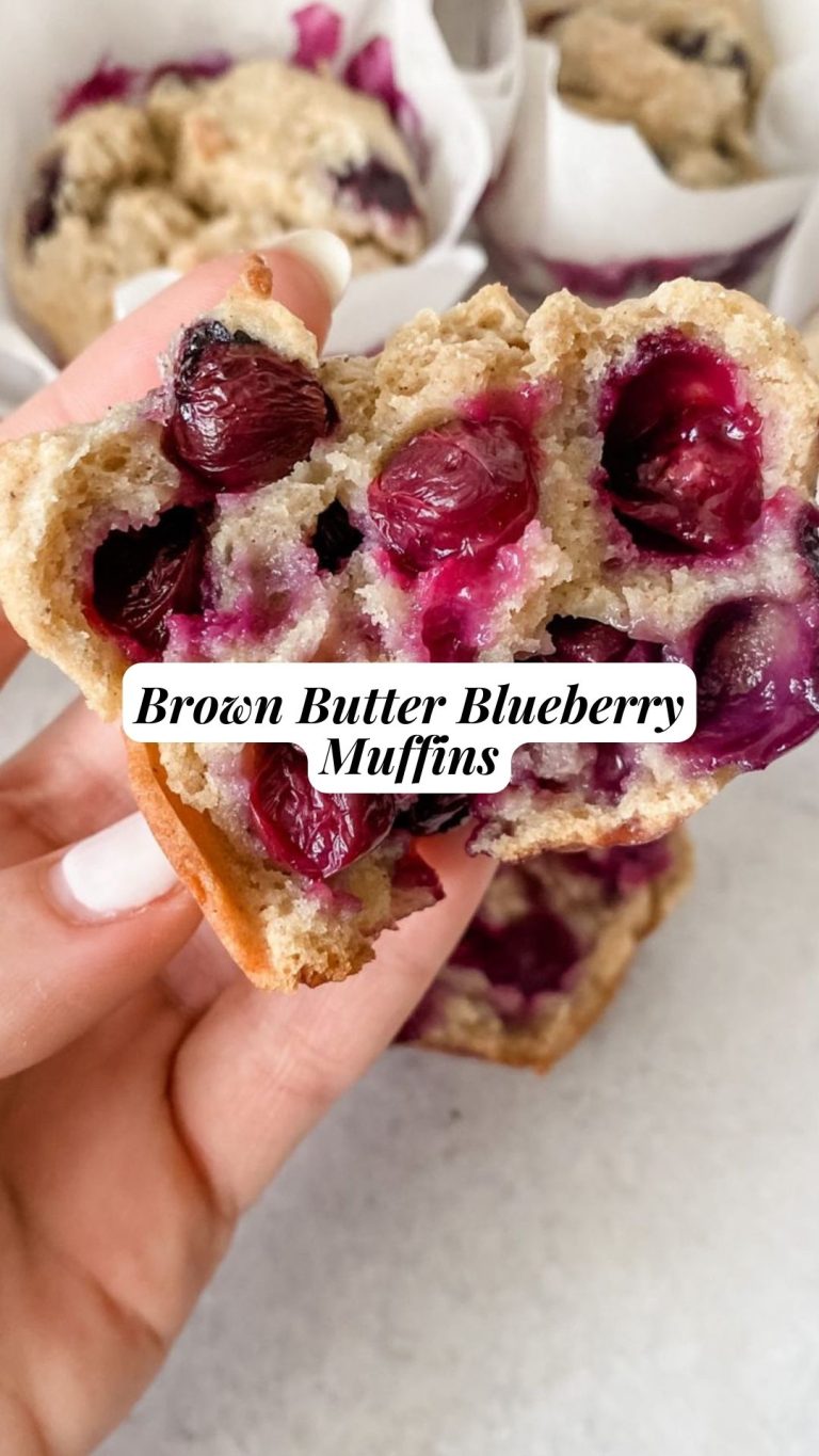 Brown Butter Blueberry Muffins – 9am Chef
