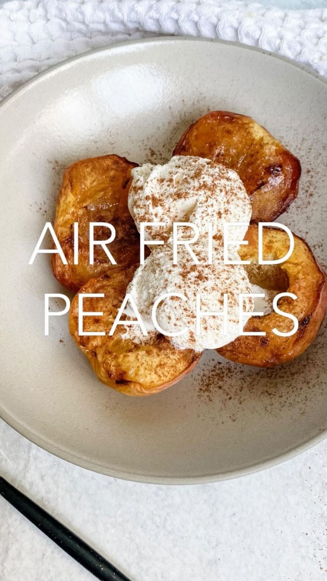 Quick And Easy Air Fried Peaches – 9am Chef