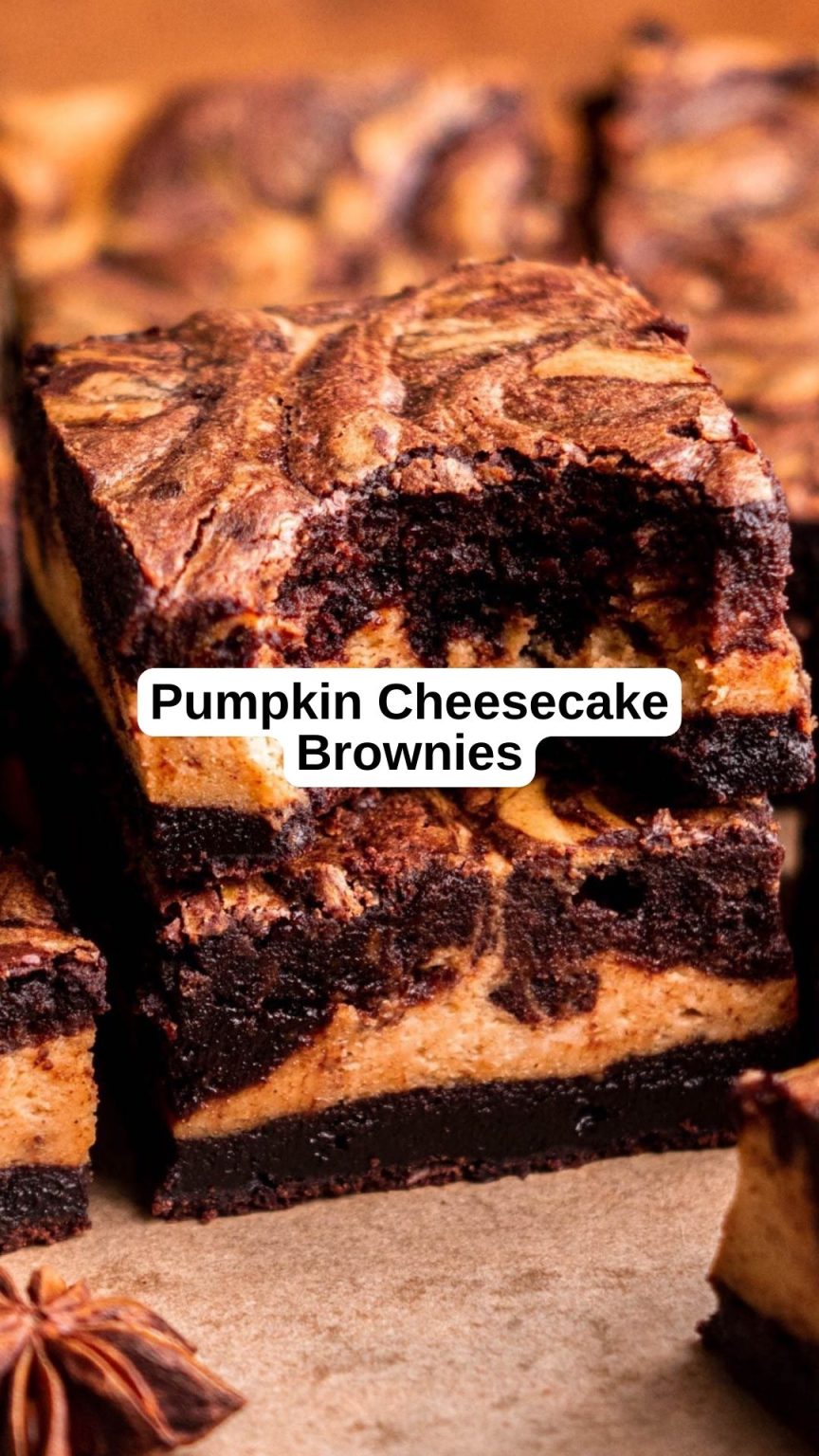 Pumpkin Cheesecake Brownies 9am Chef