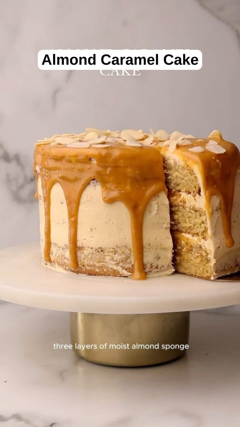 Almond Caramel Cake – 9am Chef