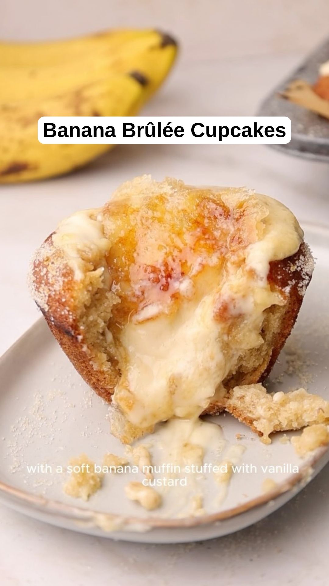 Banana Brûlée Cupcakes – 9am Chef