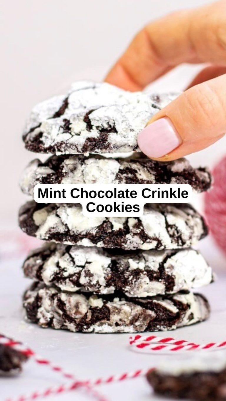 Mint Chocolate Crinkle Cookies 9am Chef