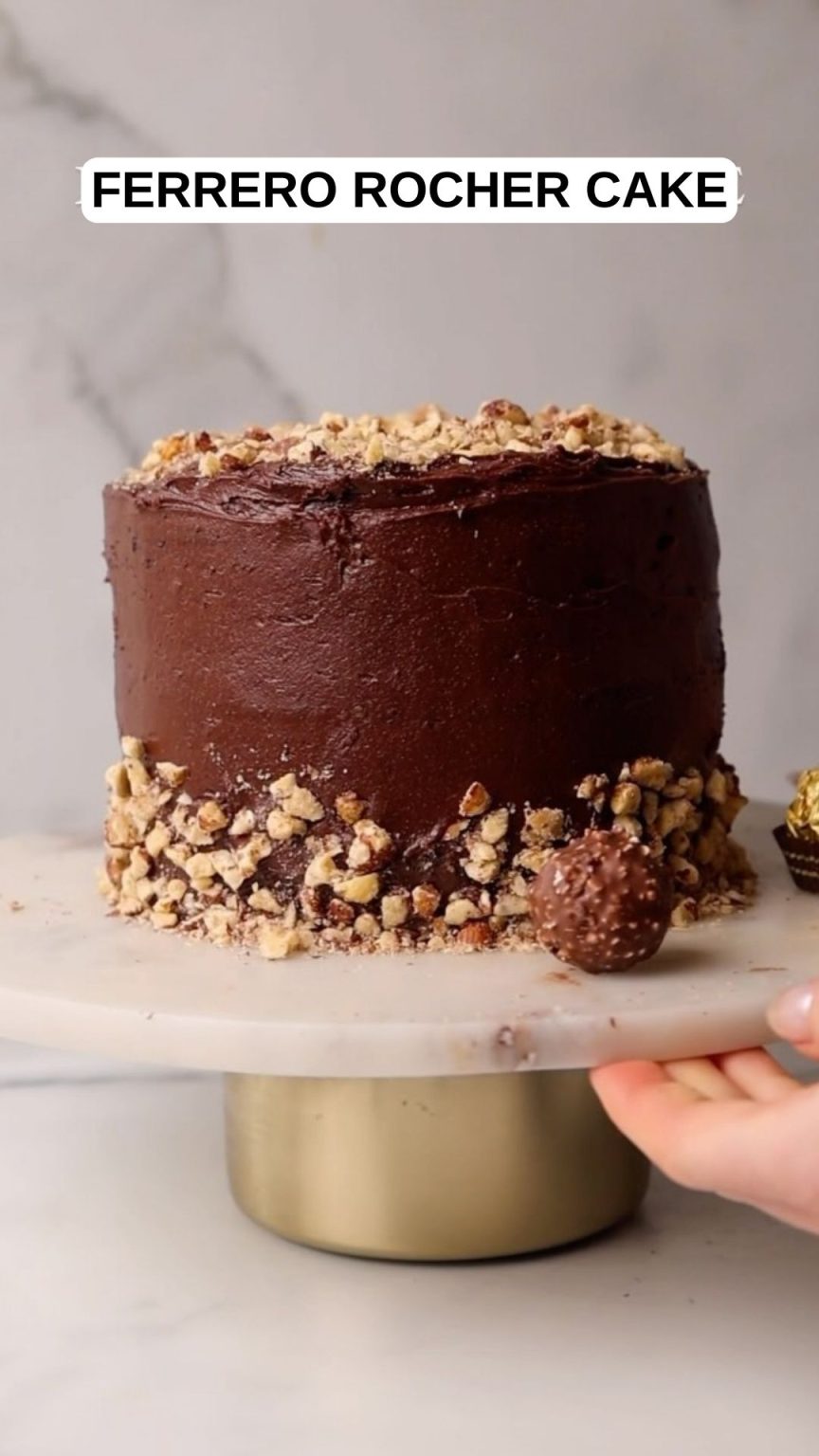 Ferrero Rocher Cake - 9am Chef