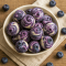 Frozen Blueberry Greek Yogurt Bites in silicone molds, perfect Morning Bites and Natural Snacks Healthy, easy Healthy Desserts Recipe, tasty Yogurt Fruit Cups and Yogurt Ball, ideal Dessert Snack Recipes and Meal Prep Dessert Ideas, made with Healthy Recipes With Milk.