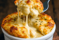 Homemade Seafood Pot Pie baked with buttery Cheddar Bay Biscuits, filled with creamy shrimp, crab, and fish for the ultimate Seafood Dinner and comfort food lovers searching for Seafood Dish Recipes, hearty Pot Pies Recipes, and cheesy, golden Seafood Dishes.