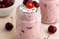 Creamy cherry overnight oats made with Frozen Cherries, almond butter, and Dairy Free Yogurt — the Best Overnight Oats Recipe for busy mornings. Perfect for fans of Strawberry Overnight Oats and other Overnight Oatmeal Recipes, this is a simple and delicious Overnight Oats Recipe Healthy for meal prep.