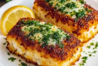 Golden, crispy Parmesan-crusted cod fillets in an air fryer basket, perfect for Air Fryer Baked Fish Recipes and quick Fish Family Meals. Easy Baked Fish In Air Fryer recipe ideal for weeknight dinners, inspired by Perch Fish Recipes Air Fryer but works for cod, too. A flaky and light option for Cod Salad Recipes, a simple Baked Cod In Air Fryer meal, great for keto-friendly plans like Low Carb Cod Fish Recipes. The perfect guide for anyone Cooking Fish In Air Fryer or experimenting with Swordfish Recipes Air Fryer.