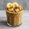 Fluffy Japanese Cotton Cheesecake Cupcakes on a plate with a fork, served alongside a jar of Banana Chia Seed Pudding, perfect for Chia Pudding Recipes Healthy, Chia Breakfast, Banana Chia Pudding, and Chia Recipe inspiration, ideal for Overnight Oats Recipe Healthy, Chia Seed Recipes, Chia Pudding Recipes, and other wholesome Oats Recipes.