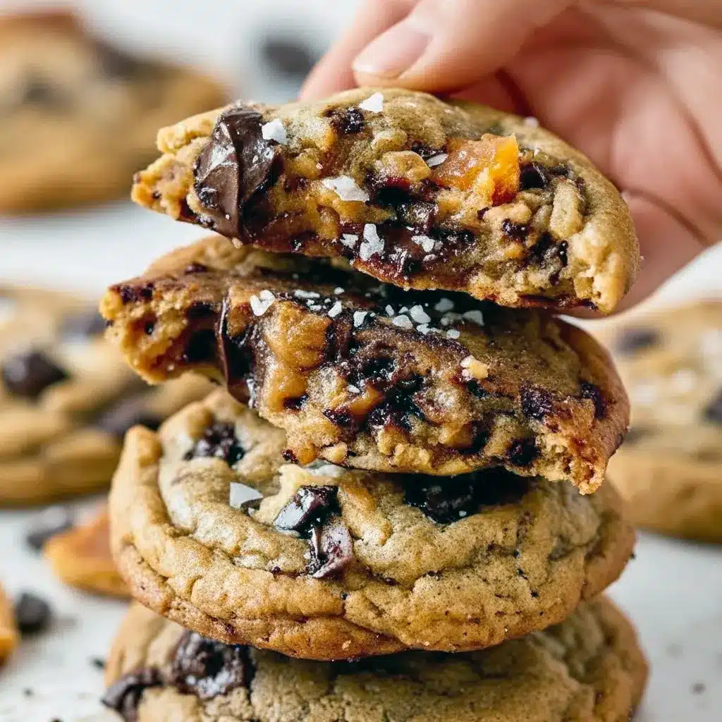 Tray of golden cookies with toffee pieces and melted chocolate — Christmas Cracker Cookies arranged for Neighbor Holiday Treats, great as Easy Christmas Treats For Neighbors, smart Break And Bake Cookie Ideas, and truly the Best Cookie Exchange Cookies Recipe, Delicious Holiday Cookies.