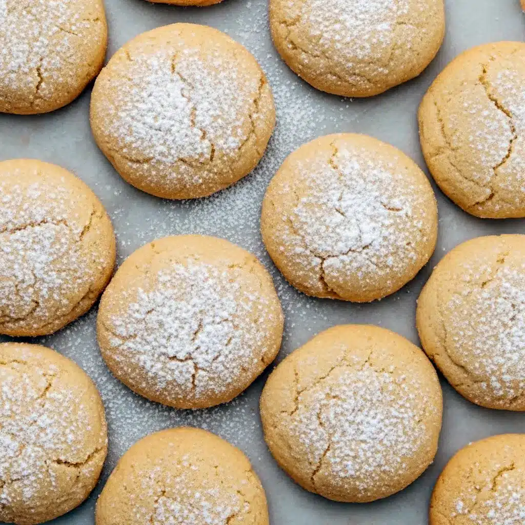 Spiced Christmas Cookies piled on a rustic board, dusted with nutmeg-sugar and ready for gifting.