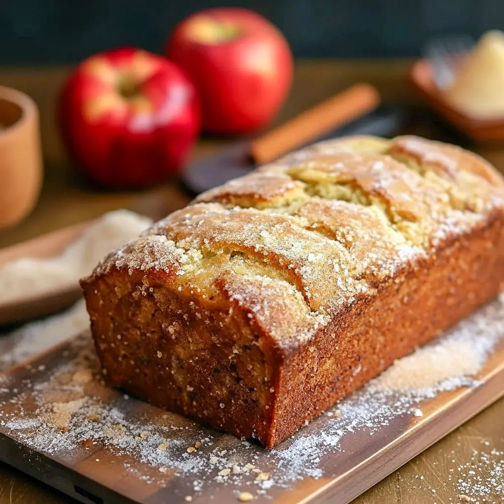 Sliced cinnamon-sugar loaf on a wooden board with a rustic napkin—soft crumb and caramelized crust, ideal for Bread Recipes Sweet, a warm Fall Baking pick, great for Bread Recipes Homemade and weekend Sweets Treats, Best Apple Cider.