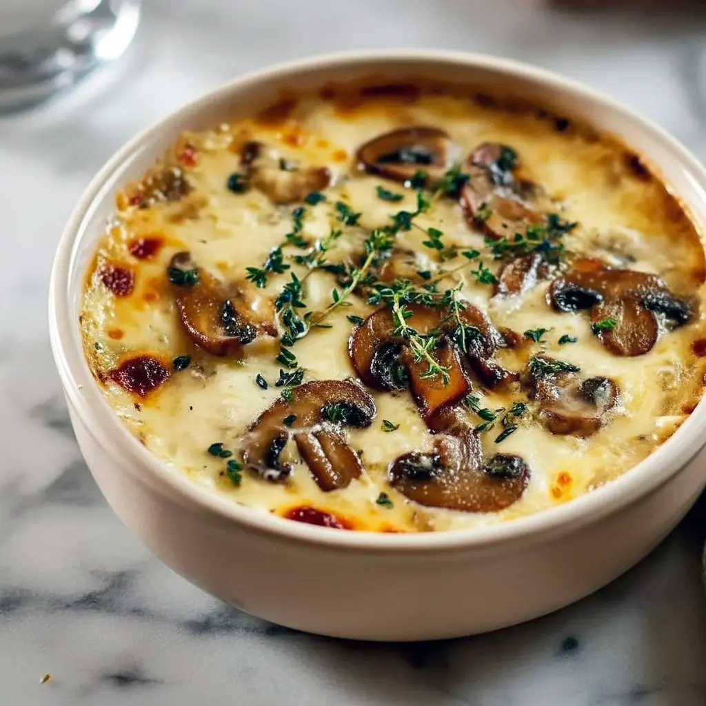 Close-up of creamy Soup With Cottage Cheese and sautéed mushrooms in a white bowl, garnished with parsley — a tasty example of Recipes Using Cottage Cheese, a satisfying High Protein Soup, and a modern take on Mushroom Soup Recipes, Cottage Cheese Mushroom Soup.