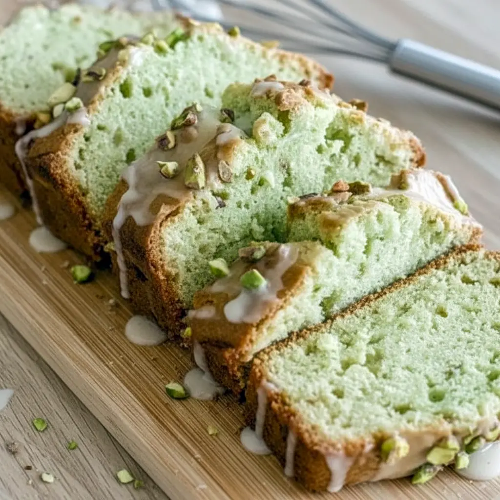 Easy Pistachio Pudding Bread — Soft, Sweet & Nutty - 9am Chef