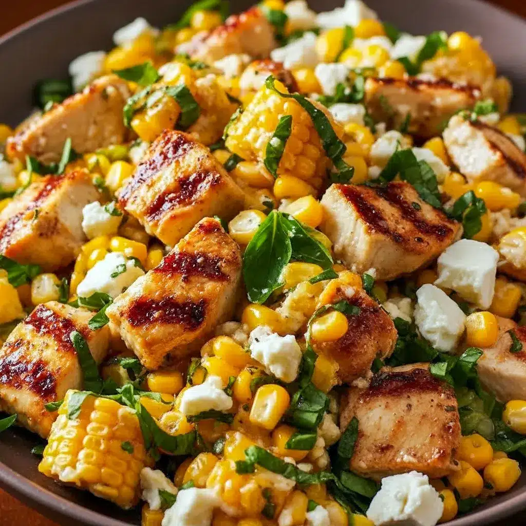 High Protein Low Calorie Meal Ideas — colorful bowl of grilled chicken, charred corn, cherry tomatoes, avocado, and Greek-yogurt dressing, styled for Protein Bowls Meal Prep.