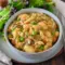 Steaming bowl of One Pot Gnocchi Chicken Pot Pie with creamy sauce, chicken, peas, carrots, and pillowy gnocchi — a cozy Soft Foods Dinner and comforting Supper Tonight idea.