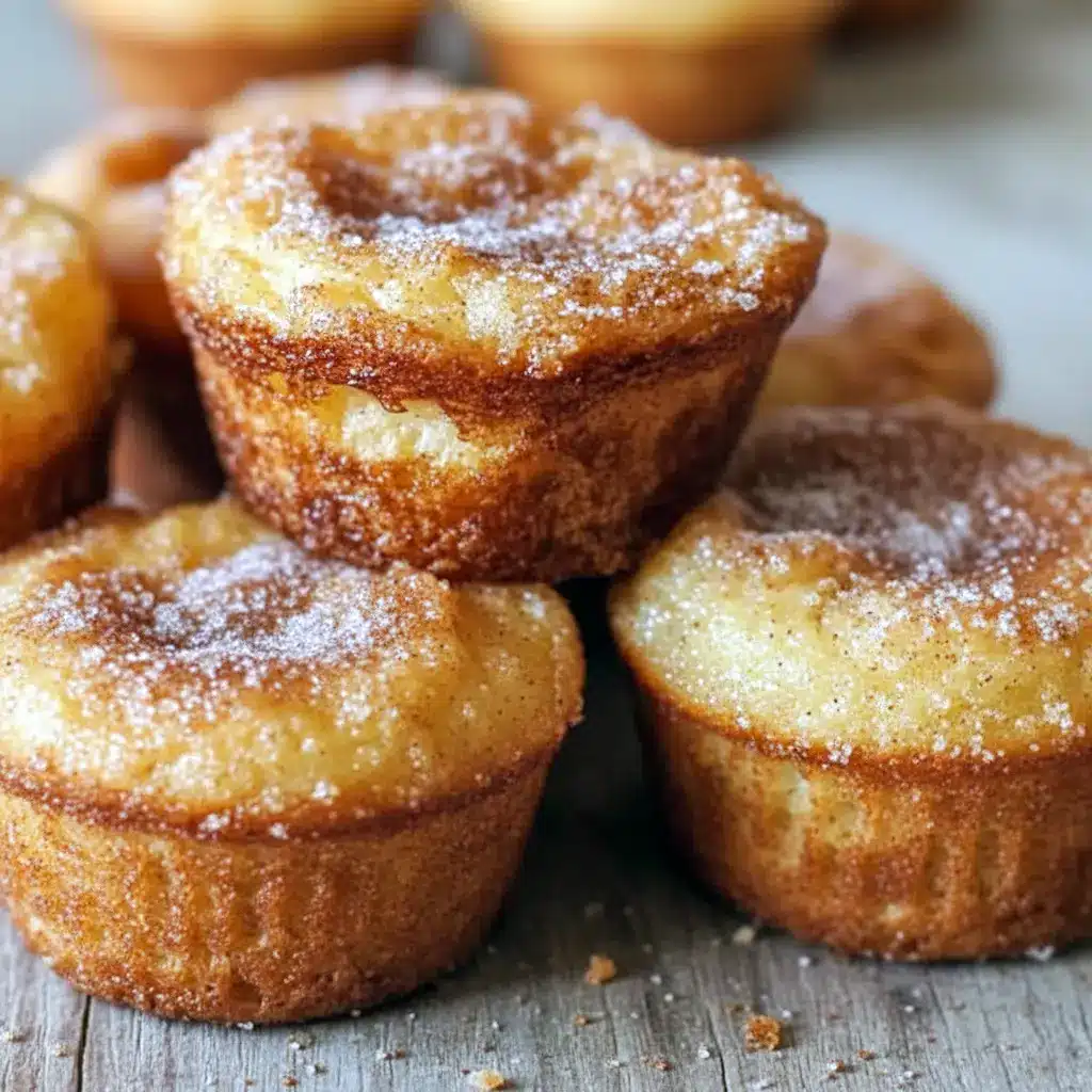 Close-up of fluffy Cinnamon-Sugar French Toast Muffins brushed with butter and sprinkled with cinnamon sugar — a handy Freezable Breakfast Recipes option for busy households.