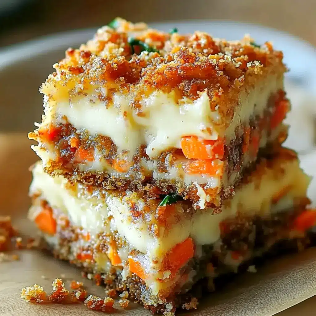 Close-up slices of Peanut Butter Blondies featuring a creamy swirl, inspired by Easy Carrot Cake Bars for a festive dessert idea.