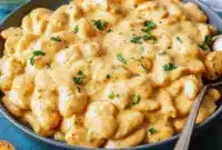 A cozy bowl of Garlic Parmesan Butter Beans topped with parmesan and herbs, styled as a comforting Homemade Beans Recipe for dinner.