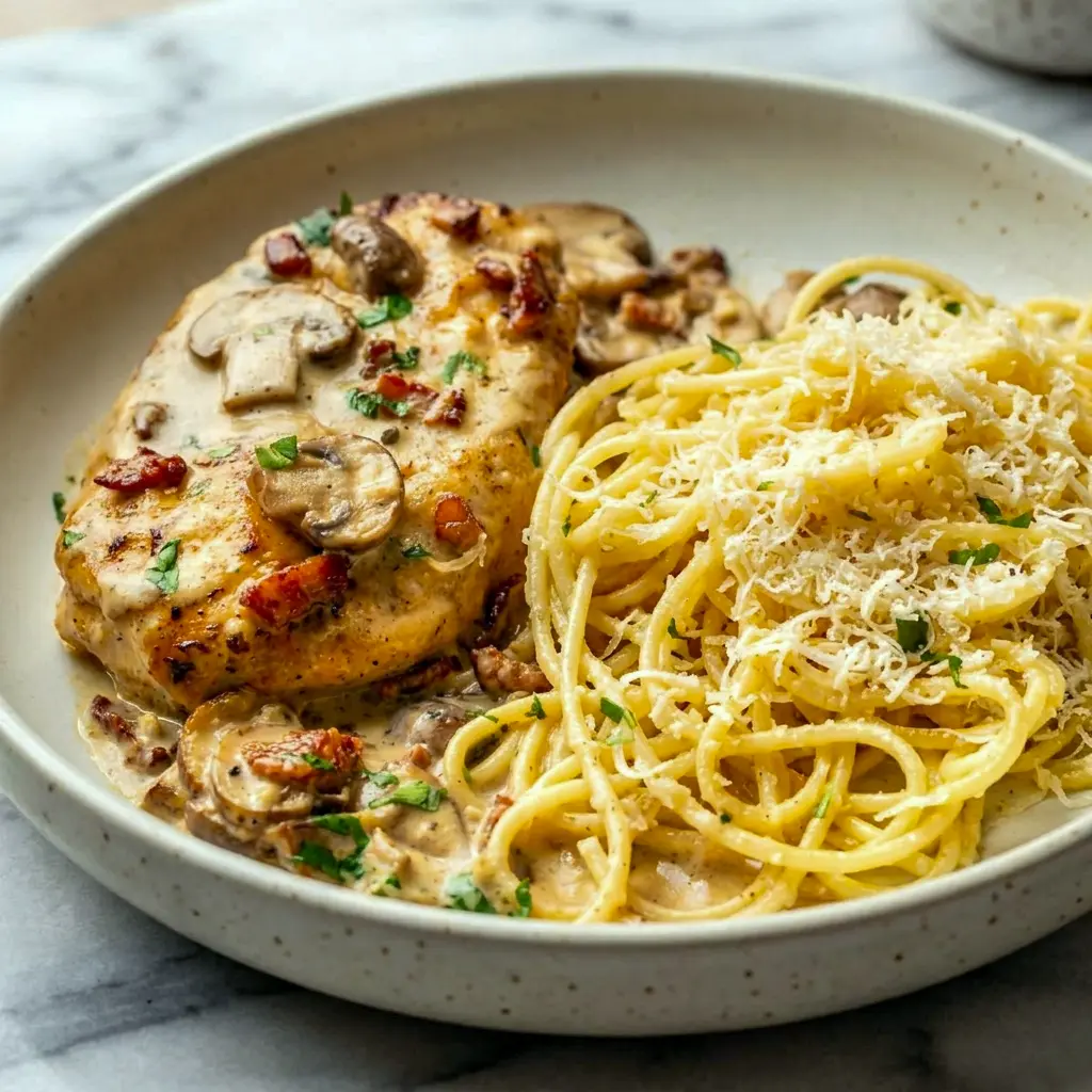 Chicken Riesling is a delicious Chicken And Wine Recipes favorite with tender chicken and a silky white wine cream sauce.