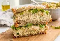 Chickpea Salad Sandwich made as a Vegan Sandwich Filling Easy Recipes lunch with creamy chickpeas, crisp celery, and fresh herbs.