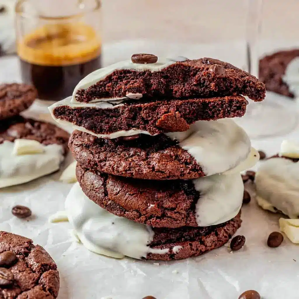 Espresso Martini Cookies finished with coffee beans for eye-catching Impressive Baked Goods.