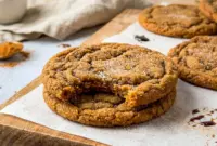 Chewy Pumpkin Spice Cookies fresh from the oven, perfect for Fall Cookie Recipes Easy Homemade and cozy autumn baking.