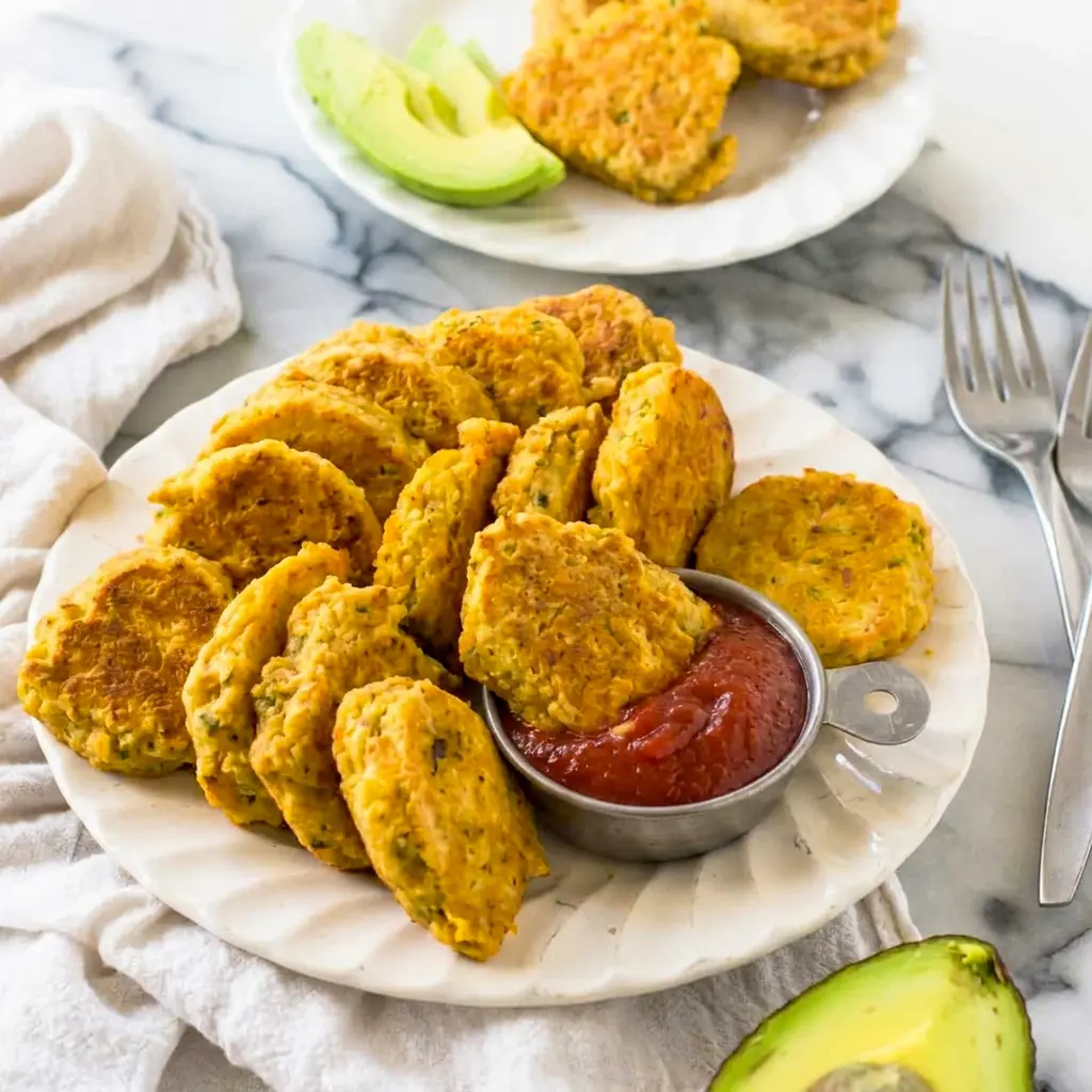 Chickpea Vegetable Nuggets with a soft center and crisp edges, a smart pick for Veggie Nuggets For Toddlers.