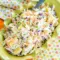 Fresh Hawaiian Pineapple Coleslaw in a bowl, a bright Hawaiian Salads side for summer cookouts.