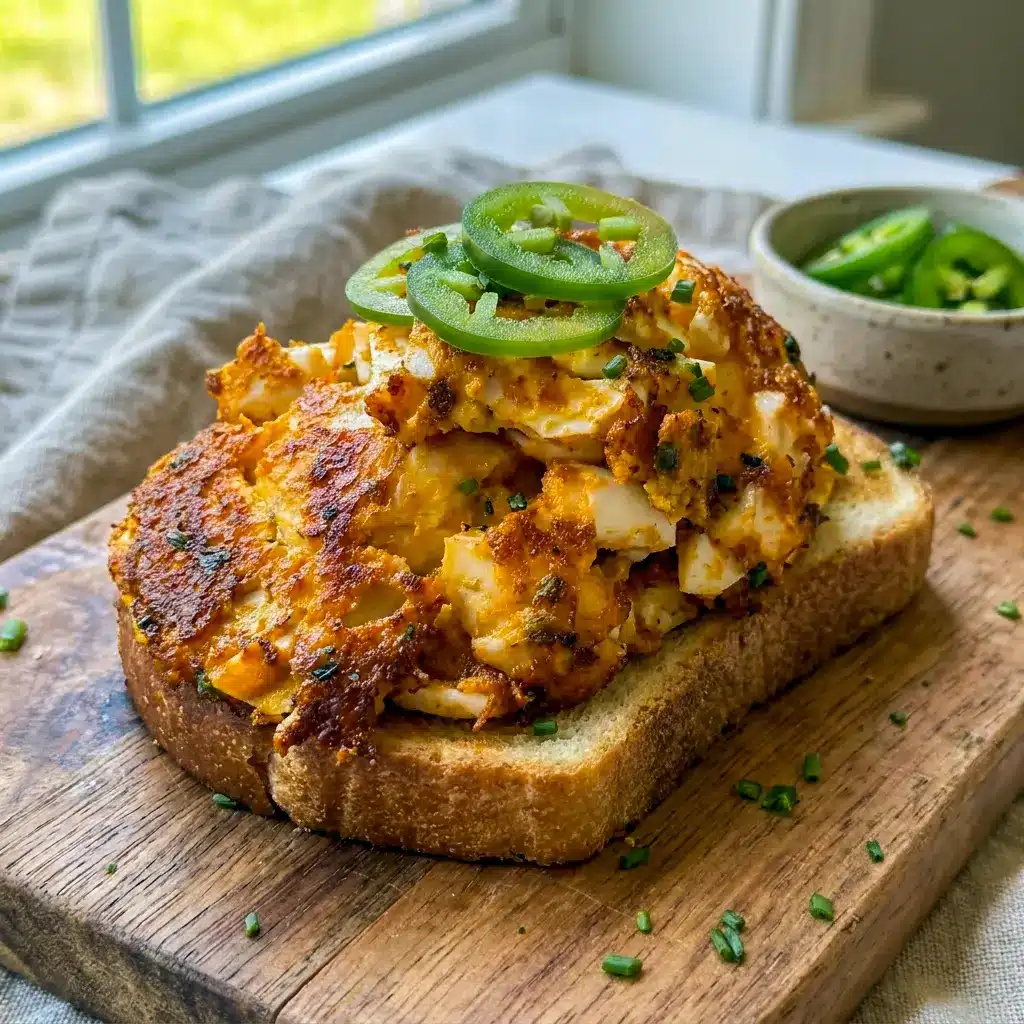 A warm plate of Crispy Egg Salad served on toast, perfect for Healthy Lunch Ideas With Eggs.