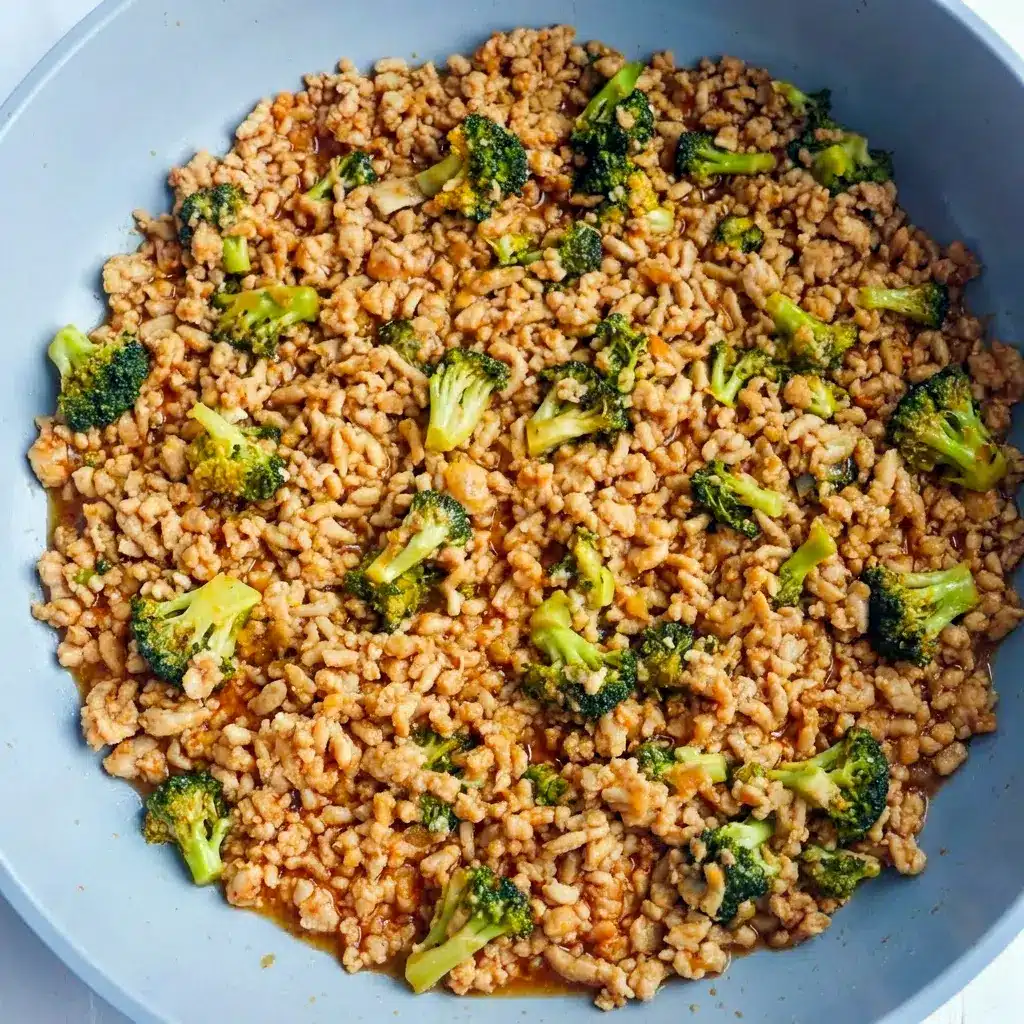 A fresh dinner plate of Firecracker Ground Chicken Bowl that fits Easy 30 Minute Dinners and delivers bold flavor fast.