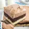 Italian Love Cake with a creamy ricotta layer and rich chocolate topping, styled as a delicious Sicilian Love Cake Recipe for a festive dessert board.